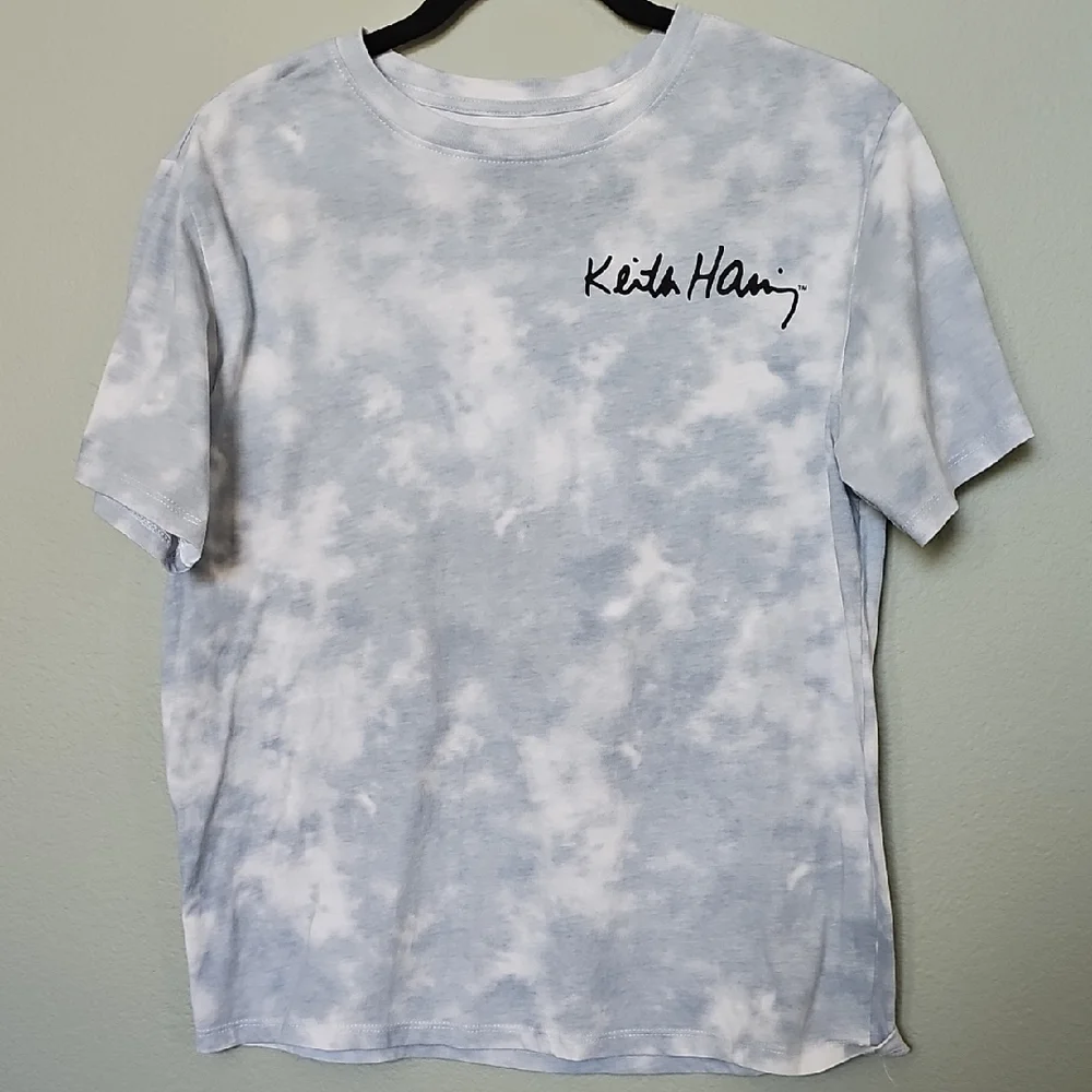 Keith Haring Kids Summer Tie-Dye Short Sleeve Graphic T-Shirt XL 14